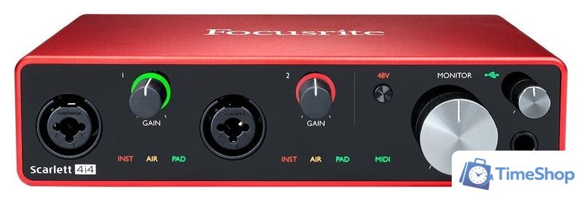  Focusrite Scarlett 4i4 (3-е поколение) - Изображение №2 — Интернет-магазин Time-Shop