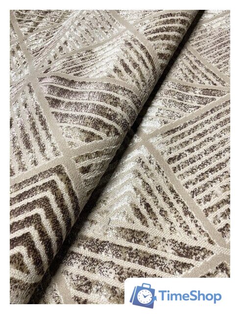 Ковер для жилой комнаты Sahan Alvita 7581A-S-BEIGE-BEIGE V60 (1х2) - Изображение №3 — Интернет-магазин Time-Shop