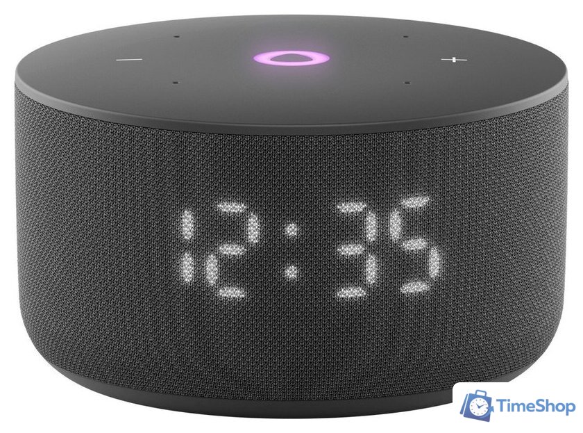 Умная колонка Яндекс Станция Мини 3 с часами (черный) - Изображение №1 — Интернет-магазин Time-Shop