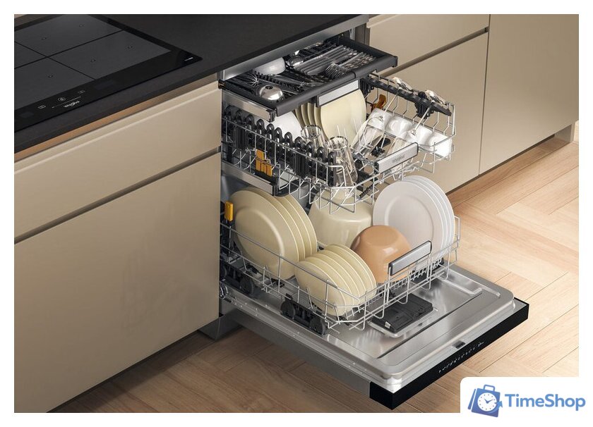 Отдельностоящая посудомоечная машина Whirlpool W7F HP43 X - Изображение №4 — Интернет-магазин Time-Shop