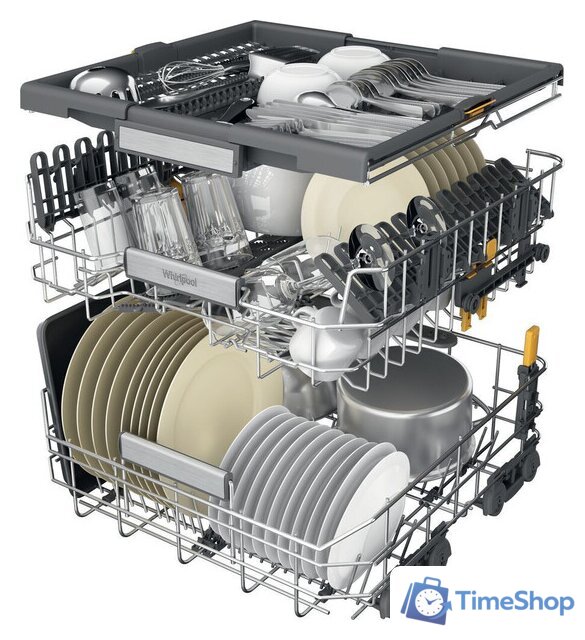 Отдельностоящая посудомоечная машина Whirlpool W7F HP43 X - Изображение №10 — Интернет-магазин Time-Shop