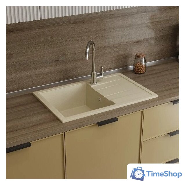 Кухонная мойка Teymi Hanna 75x50 T120114 (бежевый матовый) - Изображение №7 — Интернет-магазин Time-Shop