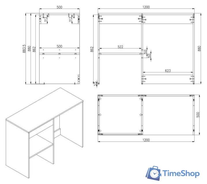  ЗОВ Тумба под умывальник Стамбул 120 S120LAW0LAWWM (аттик) - Изображение №5 — Интернет-магазин Time-Shop