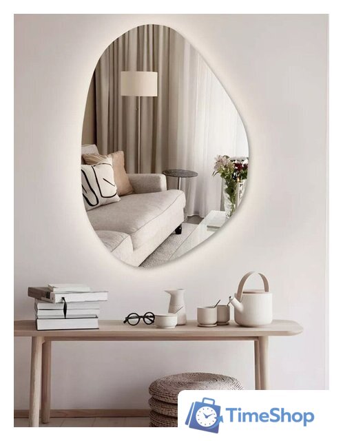 Зеркало EMZE Led 55x80 LED.NF.55.80.SW.4K (с подсветкой) - Изображение №2 — Интернет-магазин Time-Shop