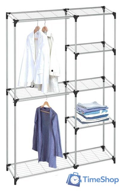 Стойка для одежды Sheffilton SHT-WR15 956168 (черный/хром лак) - Изображение №1 — Интернет-магазин Time-Shop