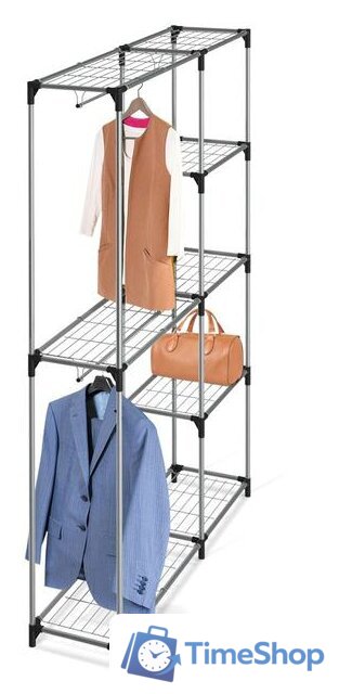 Стойка для одежды Sheffilton SHT-WR15 956168 (черный/хром лак) - Изображение №2 — Интернет-магазин Time-Shop