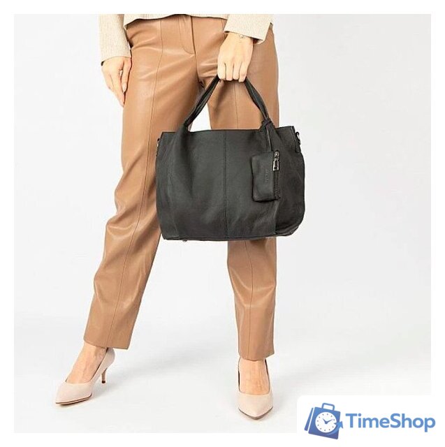 Женская сумка Poshete 921-351-BLK (черный) - Изображение №5 — Интернет-магазин Time-Shop