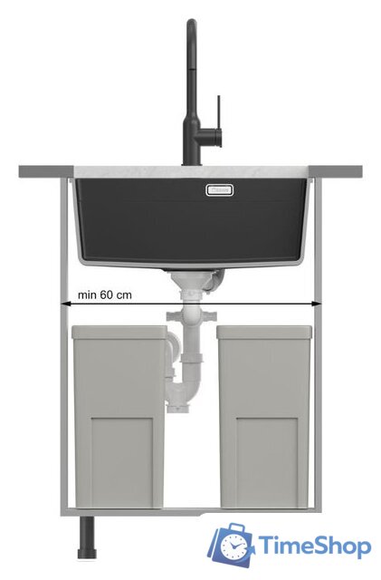 Кухонная мойка Quadron HQJ6045U1_PVDC1_U - Изображение №5 — Интернет-магазин Time-Shop