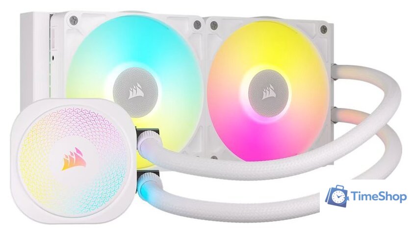 Система жидкостного охлаждения для процессора Corsair iCUE LINK TITAN 240 RX RGB CW-9061020-WW - Изображение №1 — Интернет-магазин Time-Shop