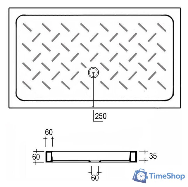 Душевой поддон RGW CR-128 80x120 - Изображение №3 — Интернет-магазин Time-Shop