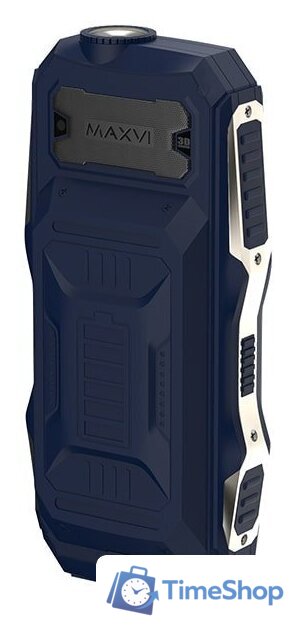 Кнопочный телефон Maxvi P100 (синий) - Изображение №5 — Интернет-магазин Time-Shop