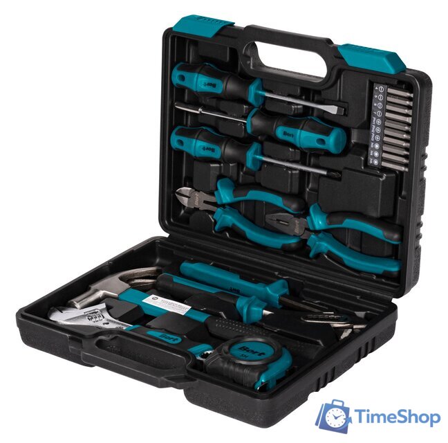 Универсальный набор инструментов Bort BTK-19 (19 предметов) - Изображение №1 — Интернет-магазин Time-Shop