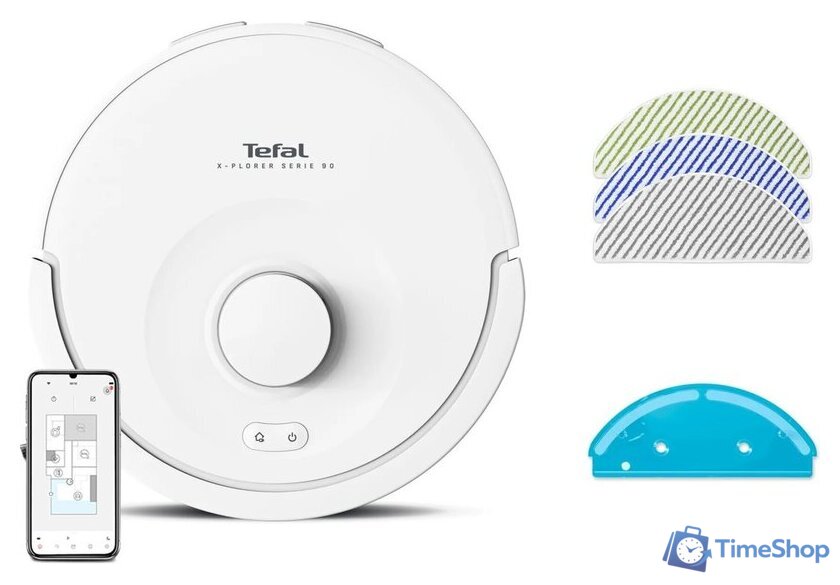 Робот-пылесос Tefal X-PLORER Serie 90 Animal & Allergy RG8777WH - Изображение №1 — Интернет-магазин Time-Shop