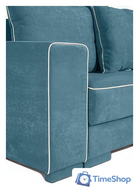 Диван Krones Цезарь 4 (велюр, джинсовый/молочный) - Изображение №6 — Интернет-магазин Time-Shop