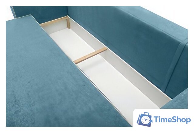 Диван Krones Цезарь 4 (велюр, джинсовый/молочный) - Изображение №3 — Интернет-магазин Time-Shop