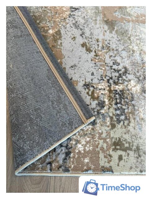 Ковер для жилой комнаты Radjab Carpet Бьянка прямоугольник D056A 7583RK-b 1.6x2.3 (cream shirink/vizon fdy) - Изображение №3 — Интернет-магазин Time-Shop