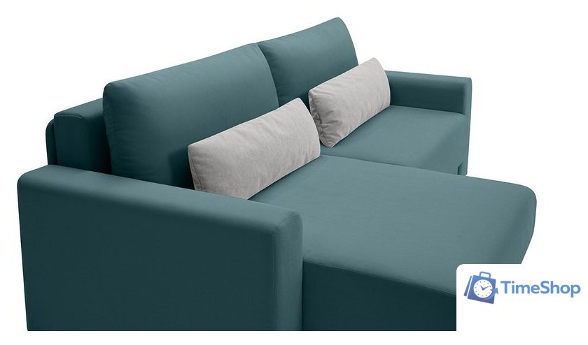 Угловой диван Mio Tesoro Таун 264 1.5ек-1.5пф (1367 серо-голубой) - Изображение №3 — Интернет-магазин Time-Shop