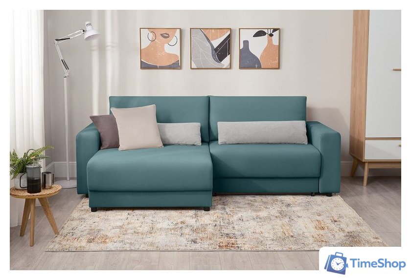 Угловой диван Mio Tesoro Таун 264 1.5ек-1.5пф (1367 серо-голубой) - Изображение №13 — Интернет-магазин Time-Shop