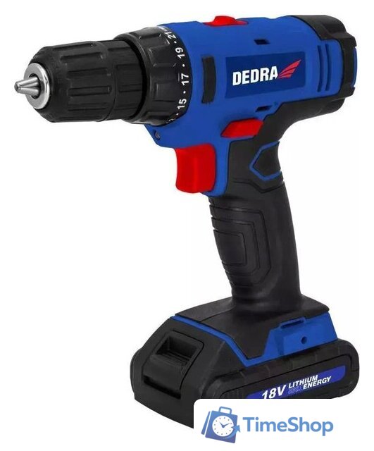 Дрель-шуруповерт Dedra DED7880 (с 1-им АКБ 1.5 Ач, кейс) - Изображение №1 — Интернет-магазин Time-Shop