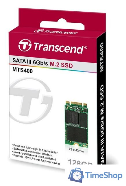SSD Transcend MTS400 128GB TS128GMTS400S - Изображение №2 — Интернет-магазин Time-Shop