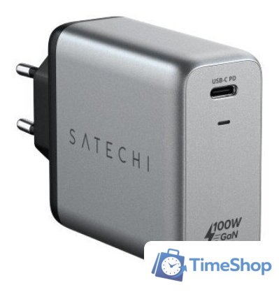 Сетевое зарядное Satechi 100W USB-C PD Wall Charger ST-UC100WSM-EU - Изображение №1 — Интернет-магазин Time-Shop