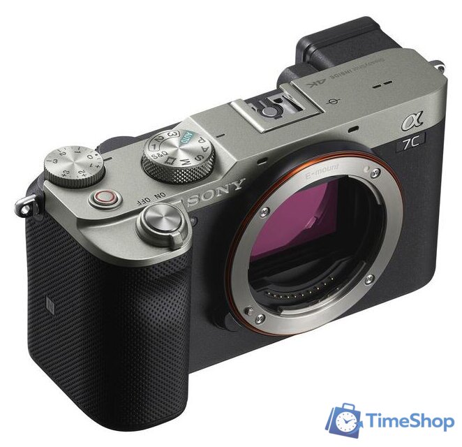 Беззеркальный фотоаппарат Sony Alpha a7C Body (серебристый) - Изображение №5 — Интернет-магазин Time-Shop