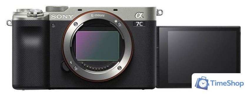 Беззеркальный фотоаппарат Sony Alpha a7C Body (серебристый) - Изображение №2 — Интернет-магазин Time-Shop
