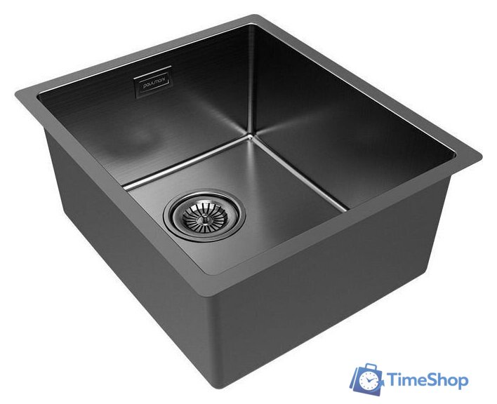 Кухонная мойка Paulmark Lassan 38 UNI LA38-GM (черный/вороненая сталь) - Изображение №3 — Интернет-магазин Time-Shop