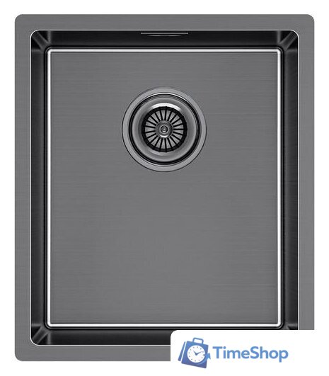 Кухонная мойка Paulmark Lassan 38 UNI LA38-GM (черный/вороненая сталь) - Изображение №1 — Интернет-магазин Time-Shop
