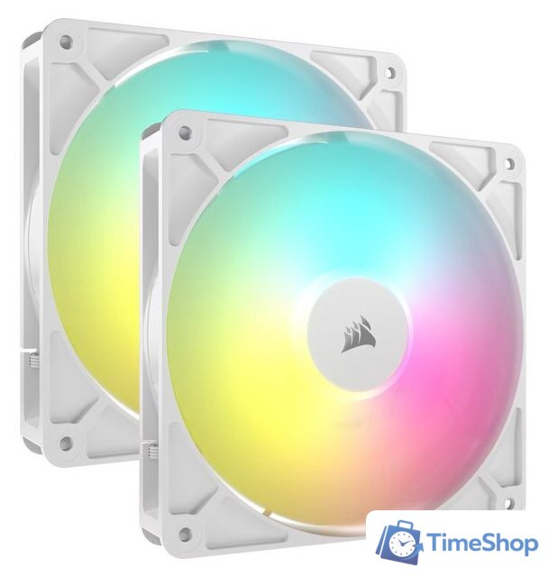 Комплект вентиляторов для корпуса Corsair RS140 PWM ARGB Dual Pack CO-9050187-WW - Изображение №1 — Интернет-магазин Time-Shop