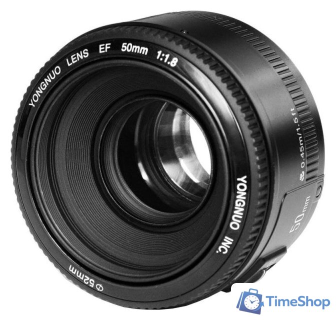 Объектив Yongnuo YN 50mm f/1.8 Canon EF - Изображение №1 — Интернет-магазин Time-Shop