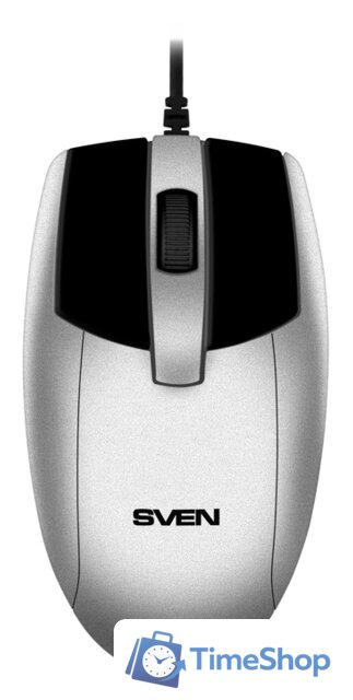 Офисный набор SVEN KB-S330C (черный/серебристый) - Изображение №4 — Интернет-магазин Time-Shop