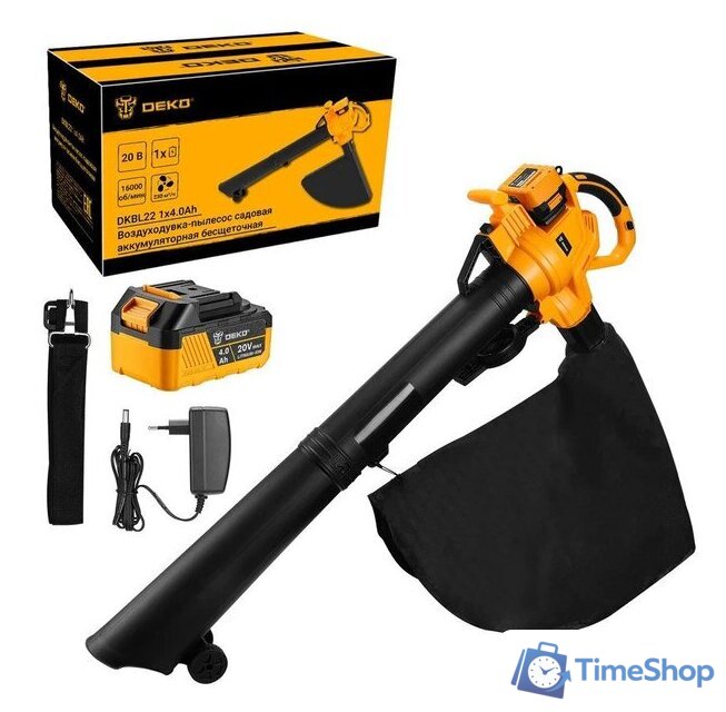 Колесная воздуходувка Deko DKBL22 063-4522 (с 1-им АКБ) - Изображение №1 — Интернет-магазин Time-Shop
