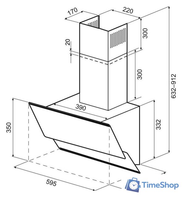 Кухонная вытяжка Krona Irma A 600 S (черный) - Изображение №16 — Интернет-магазин Time-Shop