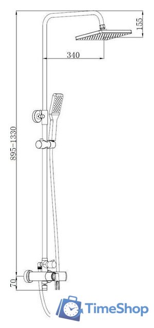 Душевая система  Boch Mann Chika BM8601 - Изображение №10 — Интернет-магазин Time-Shop