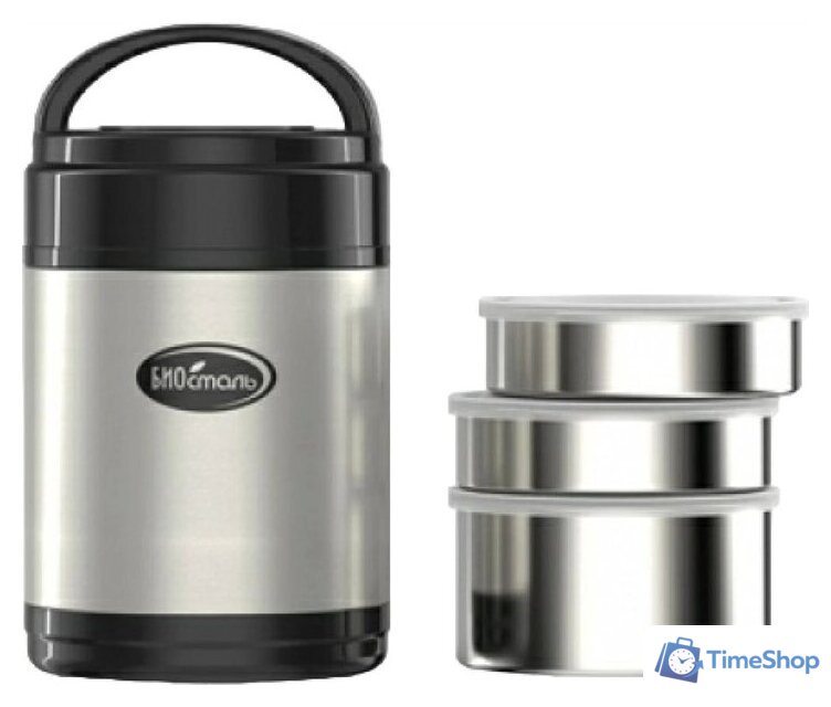 Термос для еды БИОСТАЛЬ NR-1800-3 1.8л (нержавеющая сталь) - Изображение №1 — Интернет-магазин Time-Shop