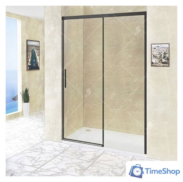 Душевая дверь RGW LE-12B 130 (черный/прозрачное стекло) - Изображение №2 — Интернет-магазин Time-Shop