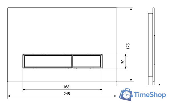 Панель смыва Lavinia Boho Relfix 3805003B (черный) - Изображение №4 — Интернет-магазин Time-Shop