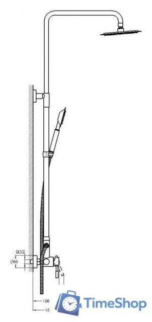 Смеситель Solone EZA16-A090 - Изображение №2 — Интернет-магазин Time-Shop