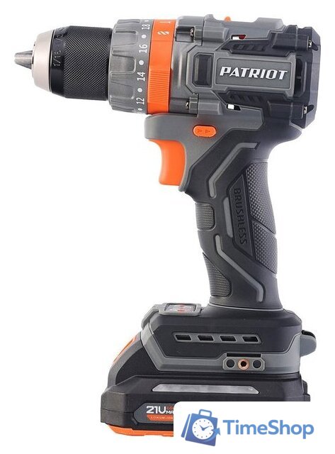 Ударная дрель-шуруповерт Patriot BR 212 UES 180301512 (с 2-мя АКБ, кейс) - Изображение №19 — Интернет-магазин Time-Shop
