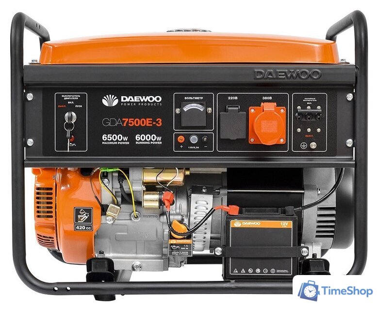 Бензиновый генератор Daewoo Power GDA 7500E-3 - Изображение №2 — Интернет-магазин Time-Shop
