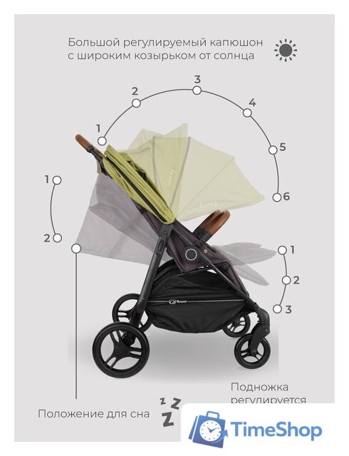Коляска прогулочная «книга» Rant Twinny RA151 (olive) - Изображение №14 — Интернет-магазин Time-Shop