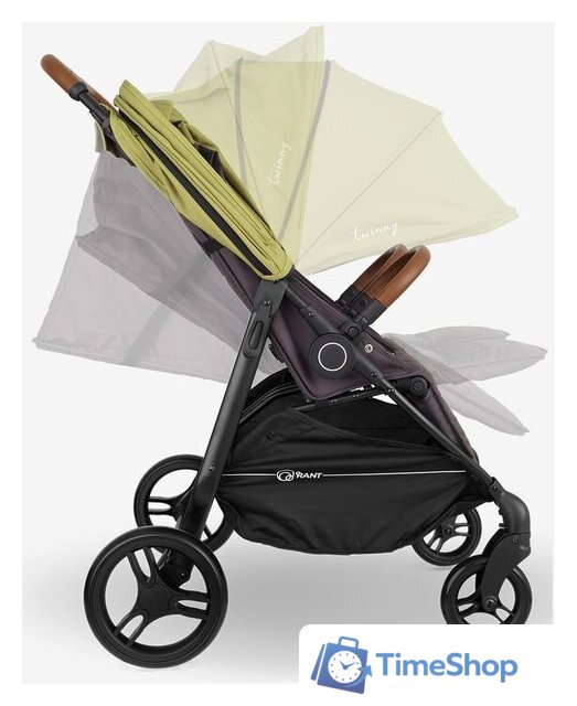 Коляска прогулочная «книга» Rant Twinny RA151 (olive) - Изображение №8 — Интернет-магазин Time-Shop