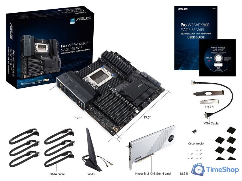 Материнская плата ASUS Pro WS WRX80E-SAGE SE WIFI - Изображение №17 — Интернет-магазин Time-Shop