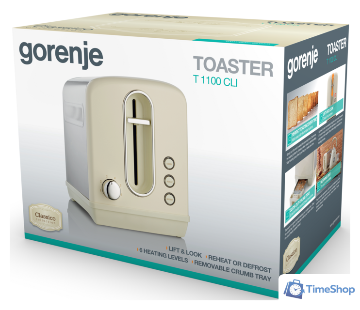Тостер Gorenje T1100CLI - Изображение №5 — Интернет-магазин Time-Shop