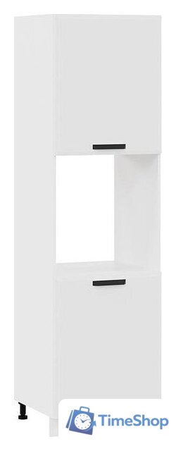 Шкаф напольный Трия Тиана 1П6 (белый/белый супермат) - Изображение №1 — Интернет-магазин Time-Shop