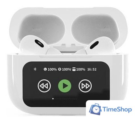 Наушники GMB Audio TWS-LCD-ANC-01-W - Изображение №2 — Интернет-магазин Time-Shop