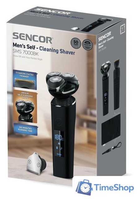 Электробритва Sencor SMS 7000BK - Изображение №2 — Интернет-магазин Time-Shop