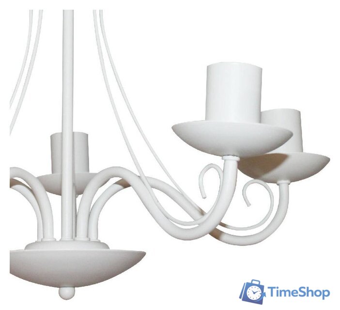 Люстра средней высоты Элетех Классик 151 НПБ 01-5х60-141 1005404788 (белый муар) - Изображение №3 — Интернет-магазин Time-Shop