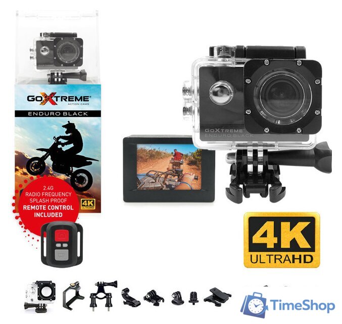 Экшен-камера GoXtreme Enduro Black 4K - Изображение №1 — Интернет-магазин Time-Shop
